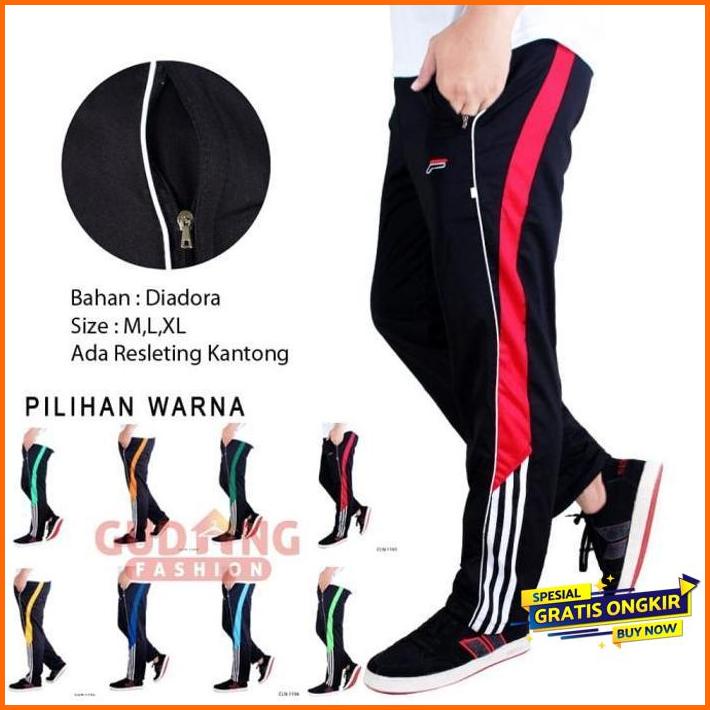celana panjang pria keren terbaru celana training (cln)