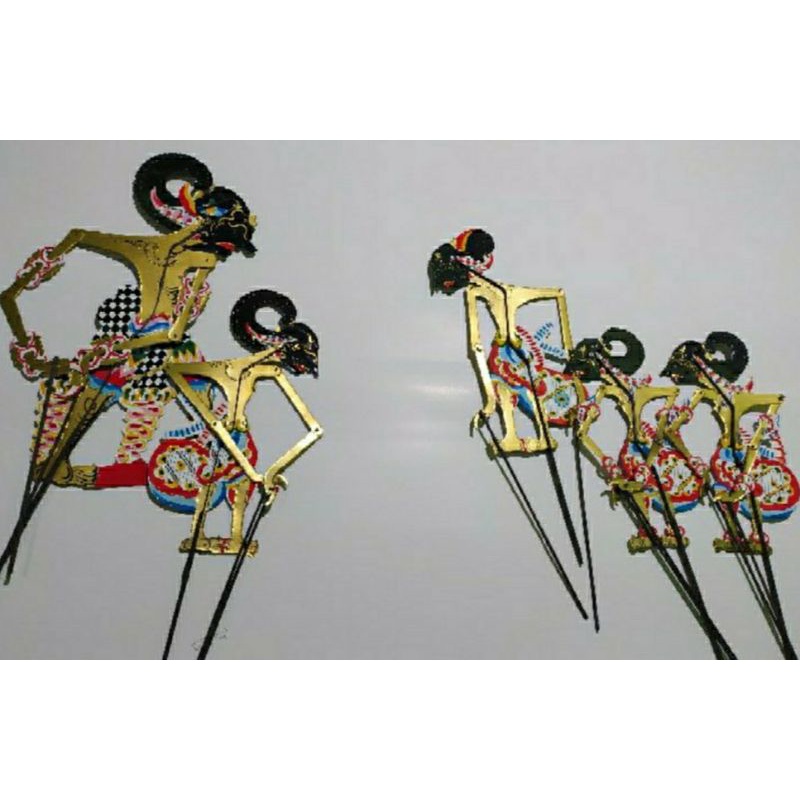 Wayang kulit kertas  Pandawa 5 ukuran standar pentas pedalangan murah