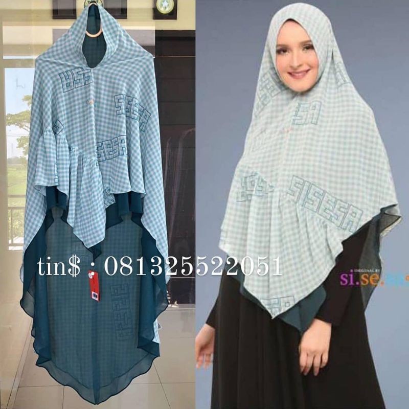 sisesa khimar azzahra pine green