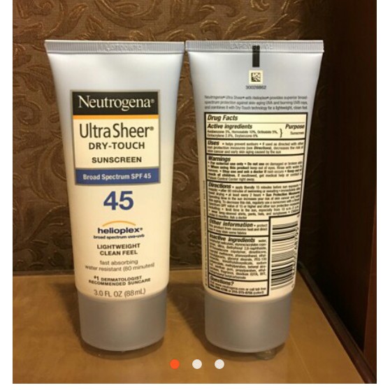 Neutrogena ultra sheer dry touch sunscreen