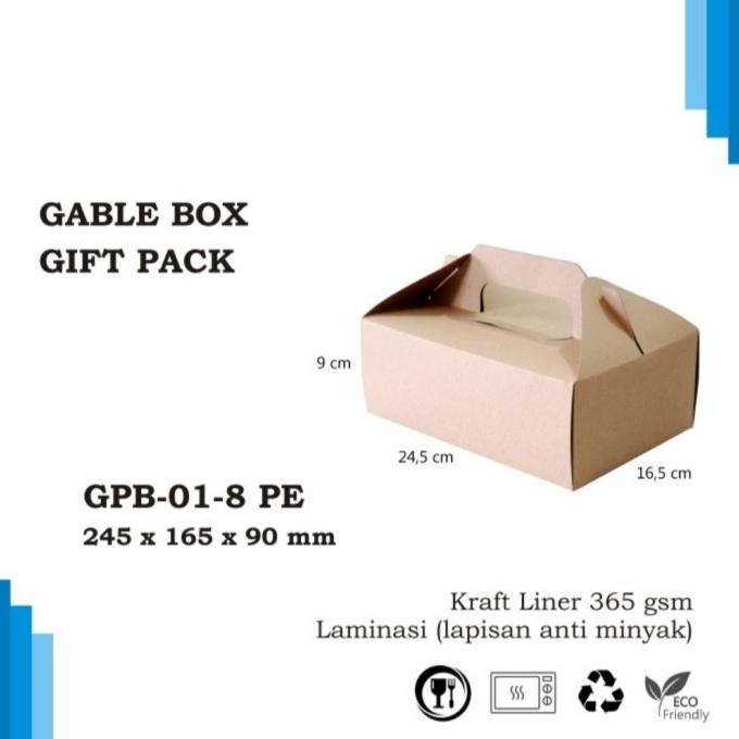 

@#@#@#] Kotak Gable Box Hampers UK 22x11x11 cm Gift Box Carrypack