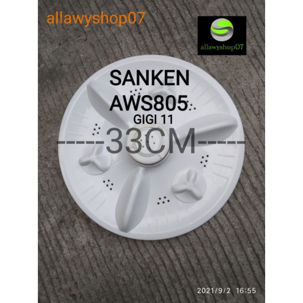 PULSATOR MESIN CUCI SANKEN TIPE AWS 805 GIGI 11 LEBAR 33