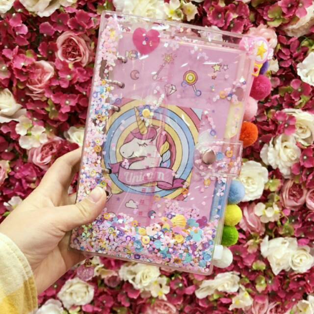 

Binder unicorn import / notebook diary unicorn mirip smiggle