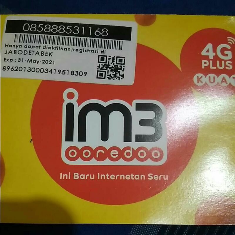 No Cantik IM3 Triple Tengah 888,  085-888-531-168