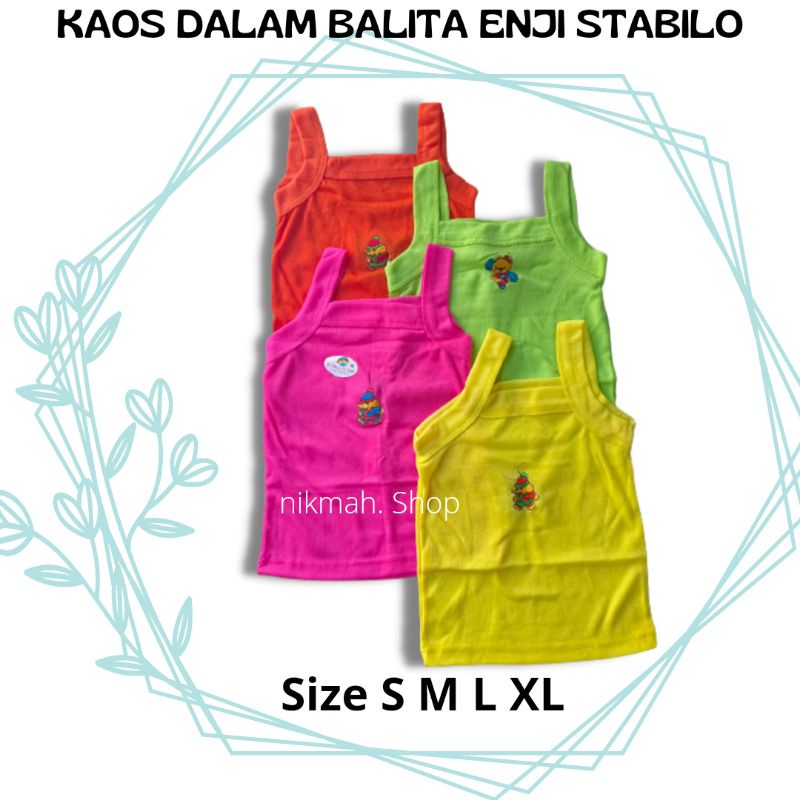 Kaos dalam anak BALITA Enji stabilo