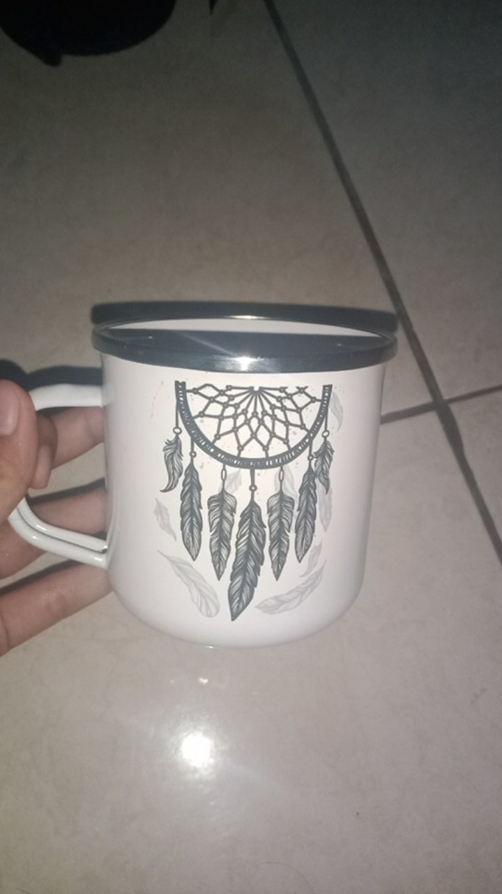 Mug Enamel D9 Motif