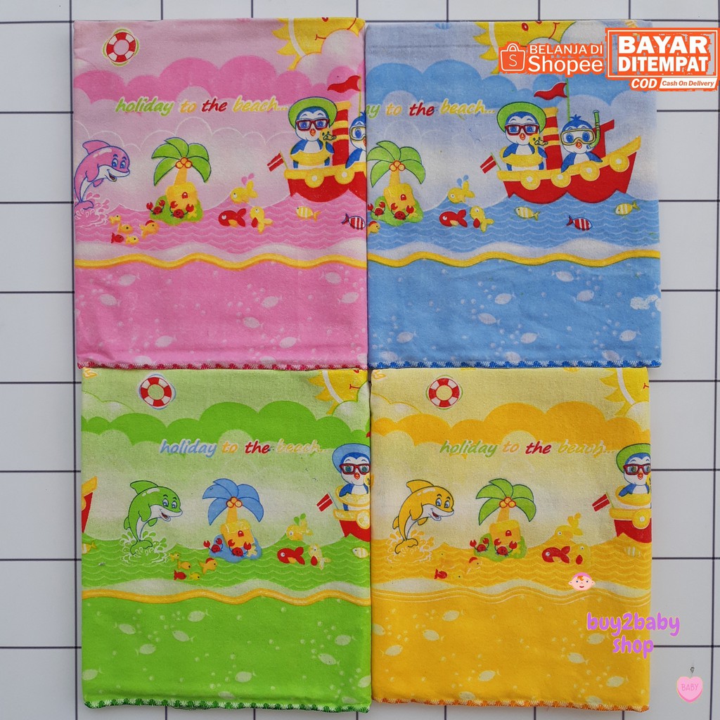 Bedong bayi full sablon motif Rene ukuran Jumbo isi 3-6 PCS