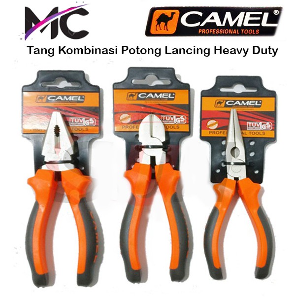 Tang Potong Lancip Kombinasi Set Camel Untuk Kupas Kabel Listrik Tali Kawat Benang dll