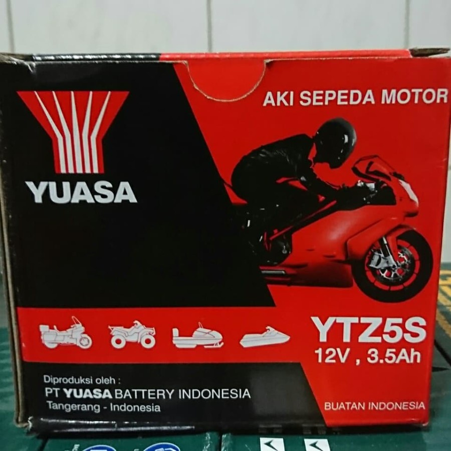 Yuasa MF YTZ5S aki ori bawaan motor yamaha mio j soul xride xeon