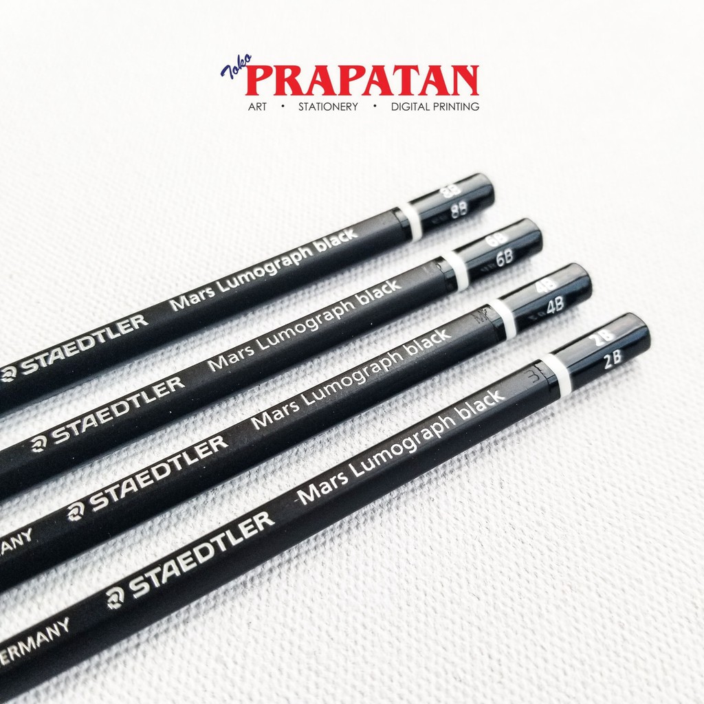 Jual Pensil Staedtler Black / Staedtler Mars Lumograph Black Drawing ...