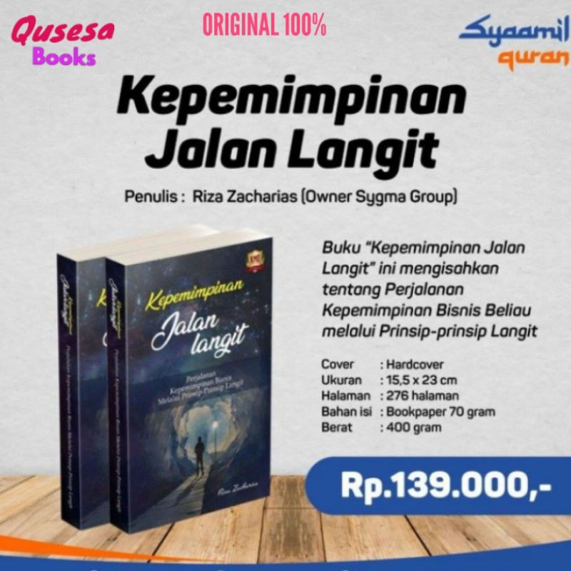 KEPEMIMPINAN JALAN LANGIT-RIZA ZACHARIAS(ORIGINAL 100%)