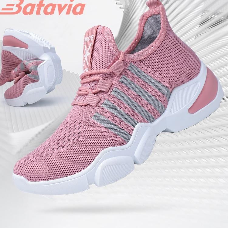 Paling Diminati sepatu sneakers wanita rajut import premium bernapas olahraga Batavia Shoes sepatu f