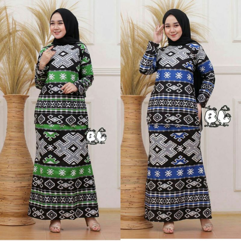 ROK DAN BLUS SETELAN LENGKAP BATIK RNB ORIGINAL MODERN SIZE M L XL