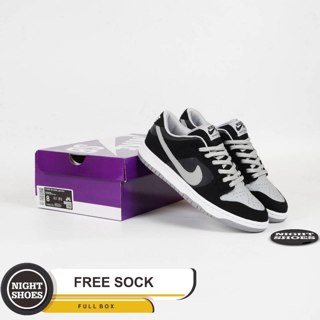 Sepatu Nike Sb Dunk Low J Pack Shadow Black Grey Made In Vietnam