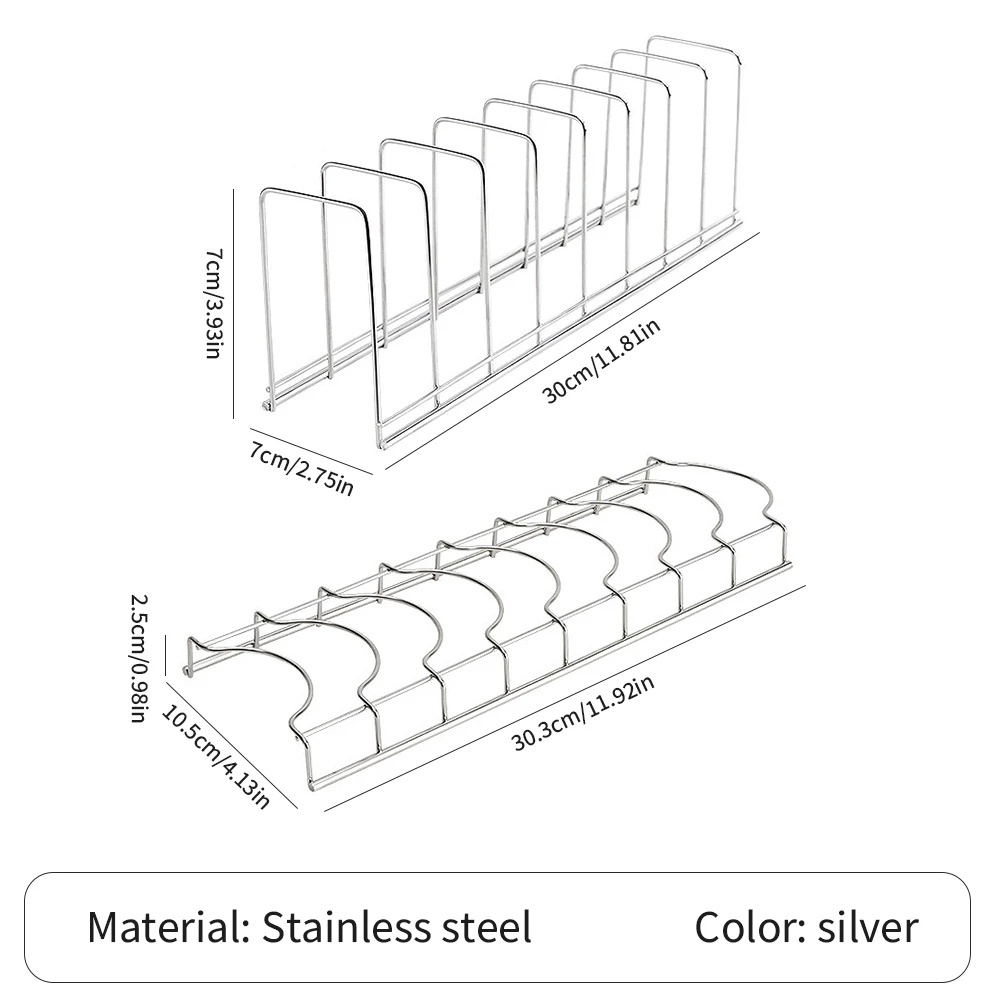 1pc Rak Pengering Mangkok Dan Piring Bahan Stainless Steel Untuk Dapur