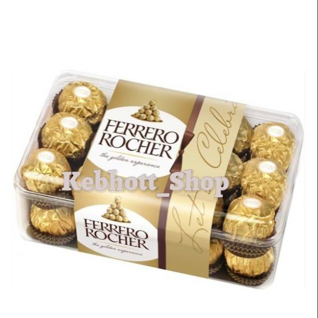 

Ferero Rocher Chocolate T16 | Cokelat Ferrero Rocher isi 16 pcs