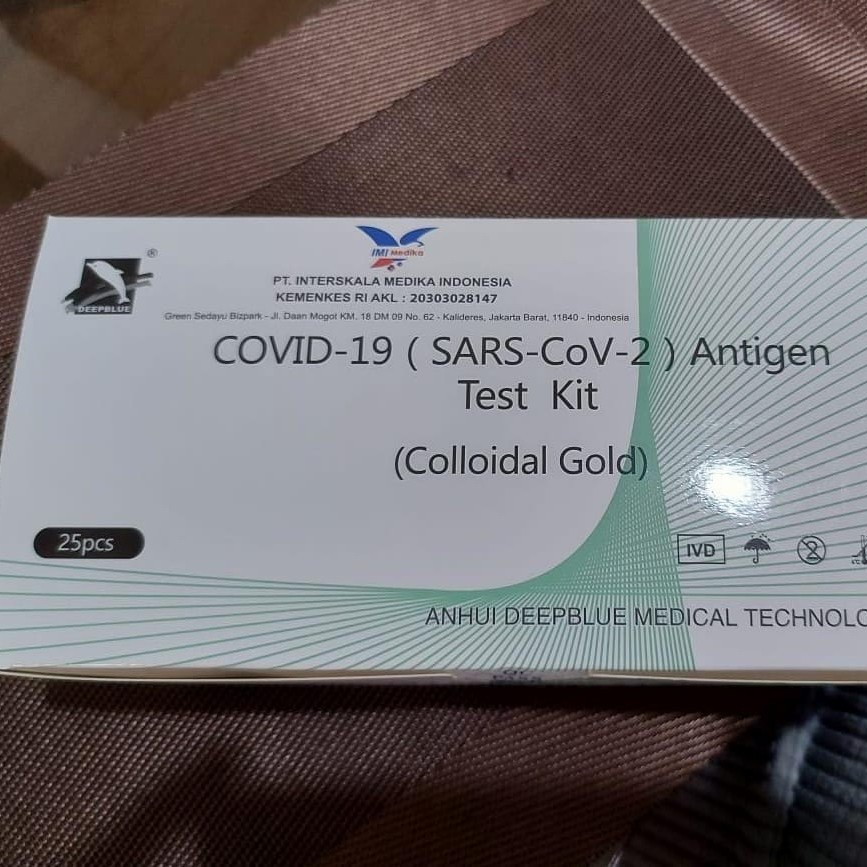 ANHUI DEEPBLUE Antigen Test Kit (Colloidal Gold) Isi box 25pcs