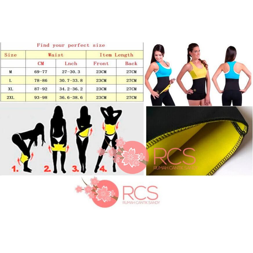 HOT SHAPER SLIM WAIST ~ KORSET PENGECIL / MENGECILKAN PERUT~ SEKETIKA