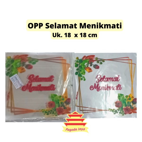 Plastik Selamat Menikmati / OPP Selamat Menikmati/Plastik SM
