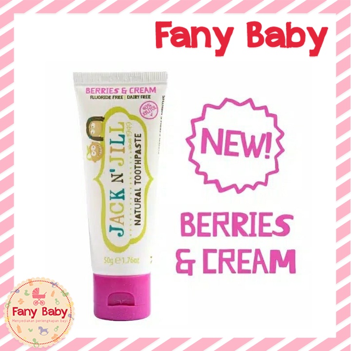 JACK N JILL PASTA GIGI BERRIES &amp; CREAM 50GR