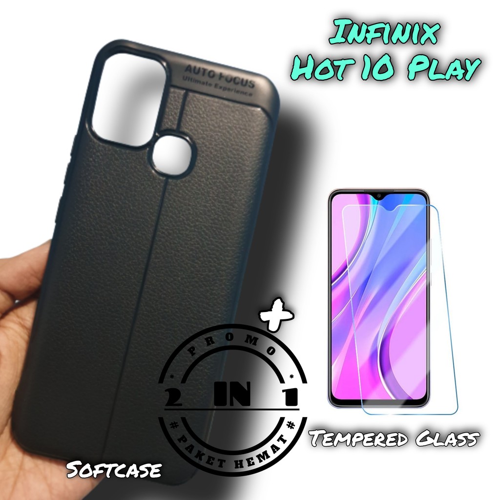 Soft Case Infinix Hot 11 Play / Infinix Hot 10 Play Free Tempered Glass Clear Handphone Infinix Hot 10 Play - Terbaru