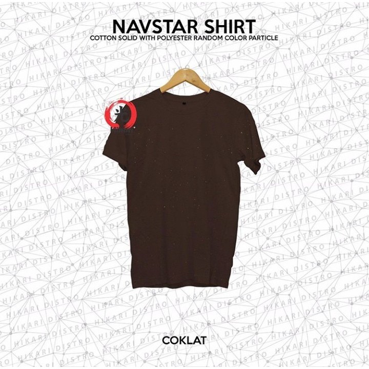  KAOS  POLOS  COKLAT POLKA GALAXY COTTON COMBED  30S Shopee 