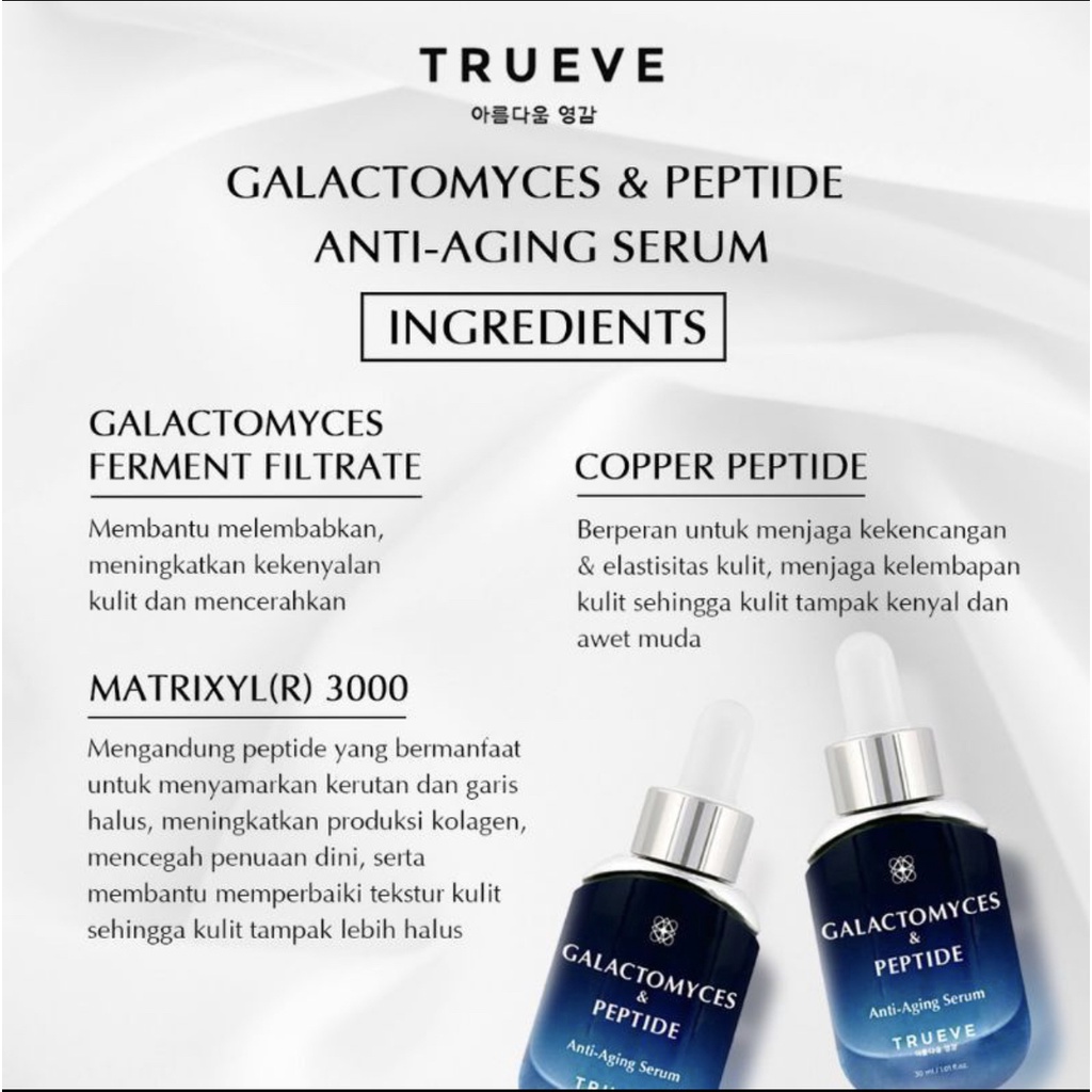 TRUEVE Ultimate Youth Activating Serum 30 ML Anti Aging Serum 30ml / Serum Anti Penuaan 30ml