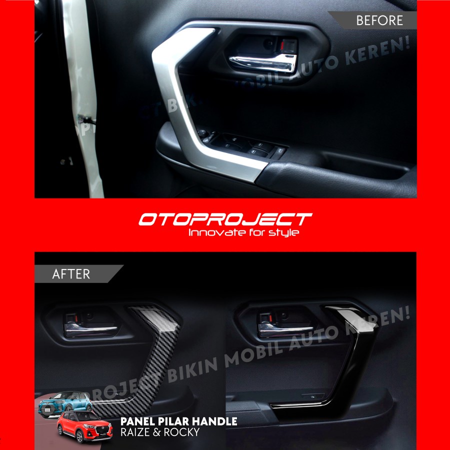 PANEL PILAR HANDLE FRONT SEAT R/L CARBON RAIZE ROCKY