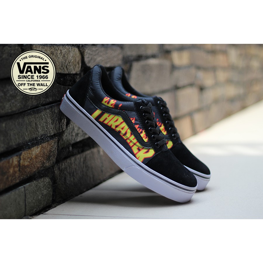 COD !! VANS OLD SKHOOL MOTIF SEPATU SNEAKERS PRIA TERLARIS MURAH