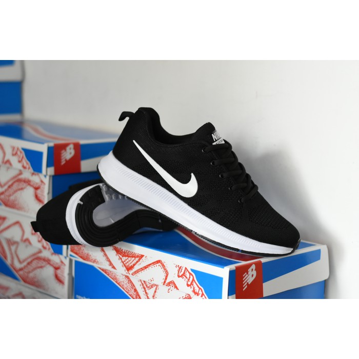 Sepatu Sport Nike Zoom Premium Import Hitam Putih Olahraga Running 06