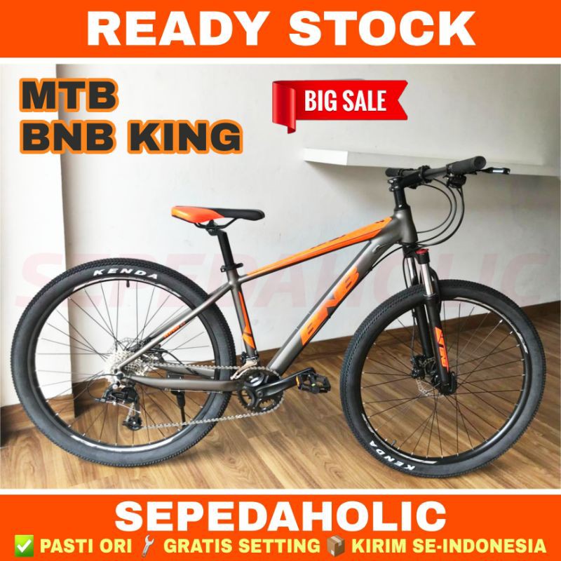 Sepeda Gunung 27.5 Inch MTB BNB KING Alloy 2x9 Speed Rem Hidrolik Garansi Resmi 2 Tahun