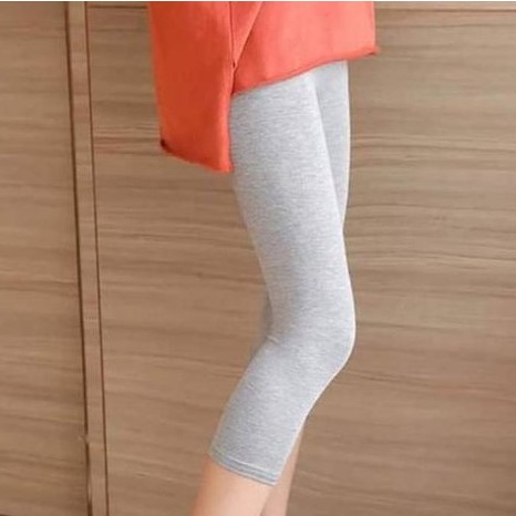 IMF CELANA LEGGING PENDEK WANITA POLOS BAHAN KAOS LEGGING PENDEK KAOS ALL SIZE BB 30-45kg