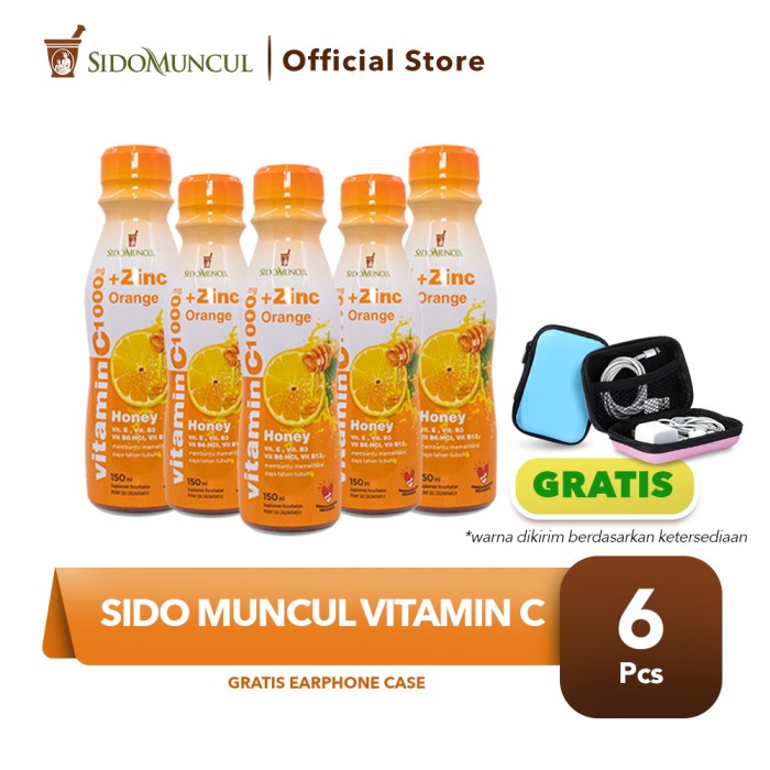 

Sido Muncul Vitamin C 5x150ml FREE Earphone Case (BERKUALITAS)