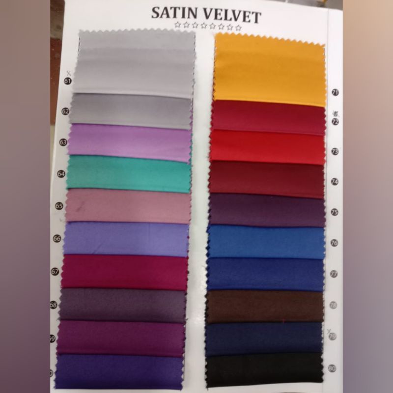 Kain Satin Velvet Premium by roberto cavali / Satin Velvet Harga Per 1 Roll