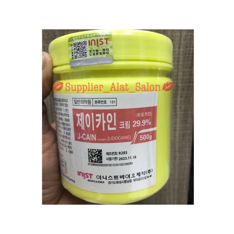 JCAIN CREAM ANASTESI KOREA 29.9% LIDOCAIN 500gr / J-CAIN ANASTEN MERAH