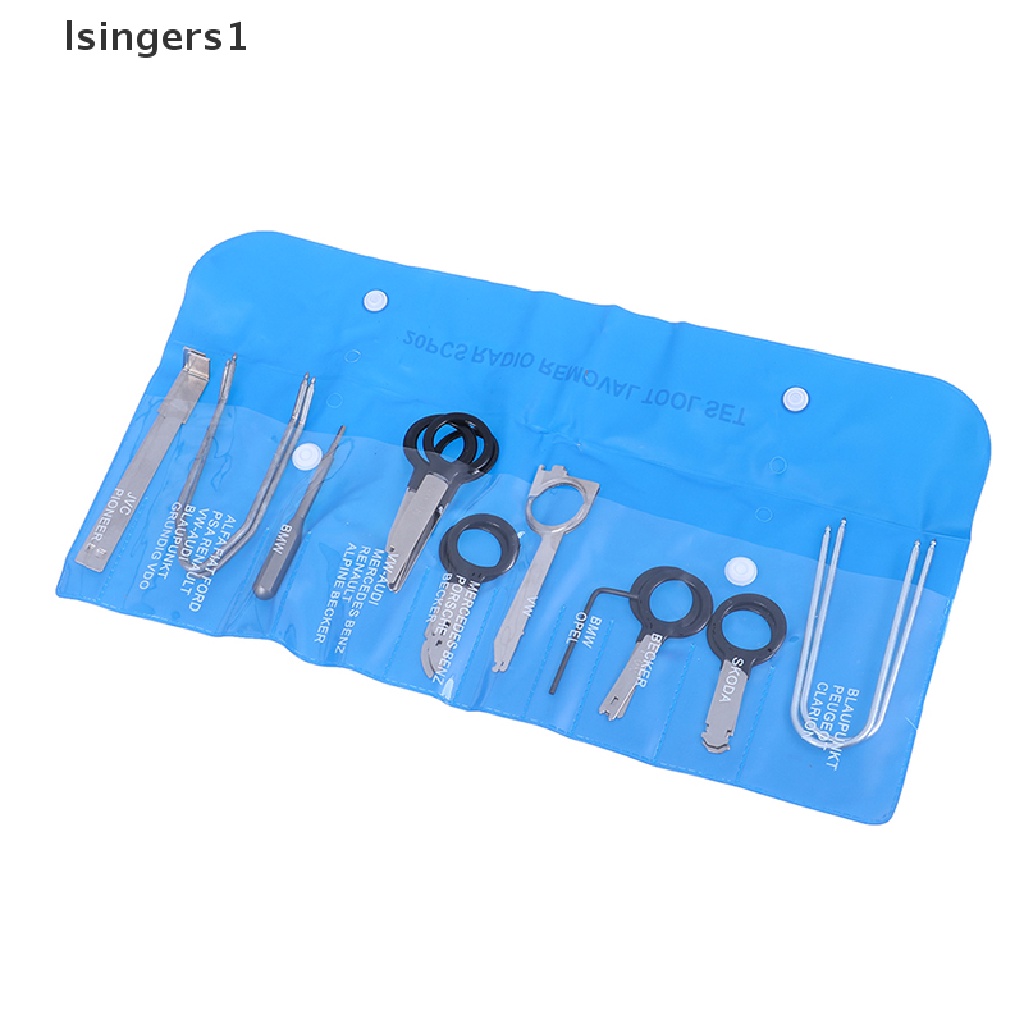 (lsingers1) 20pcs / Set Alat Kunci Pembuka Radio Mobil Profesional