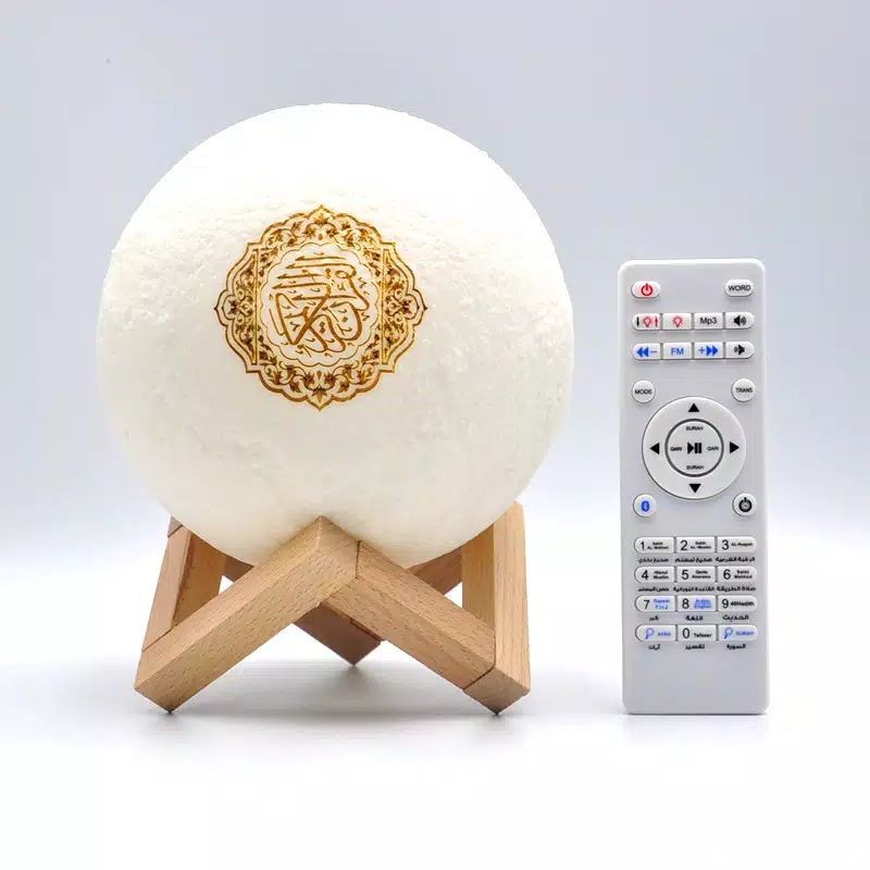 Speaker Quran Bulan Remote Lampu LED 30 Juz + Bluetooth Bisa COD Mirip Laluna