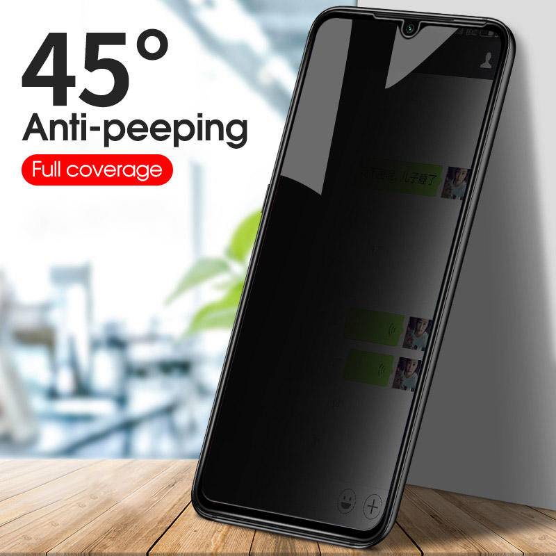 Pelindung Layar Tempered Glass Anti Spy Untuk Realme X X2 X50 X7 Pro