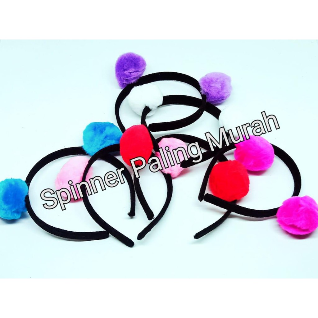 Bando PomPom Besar / Bando Pom Pom / Bando Bulu / Bando Wanita