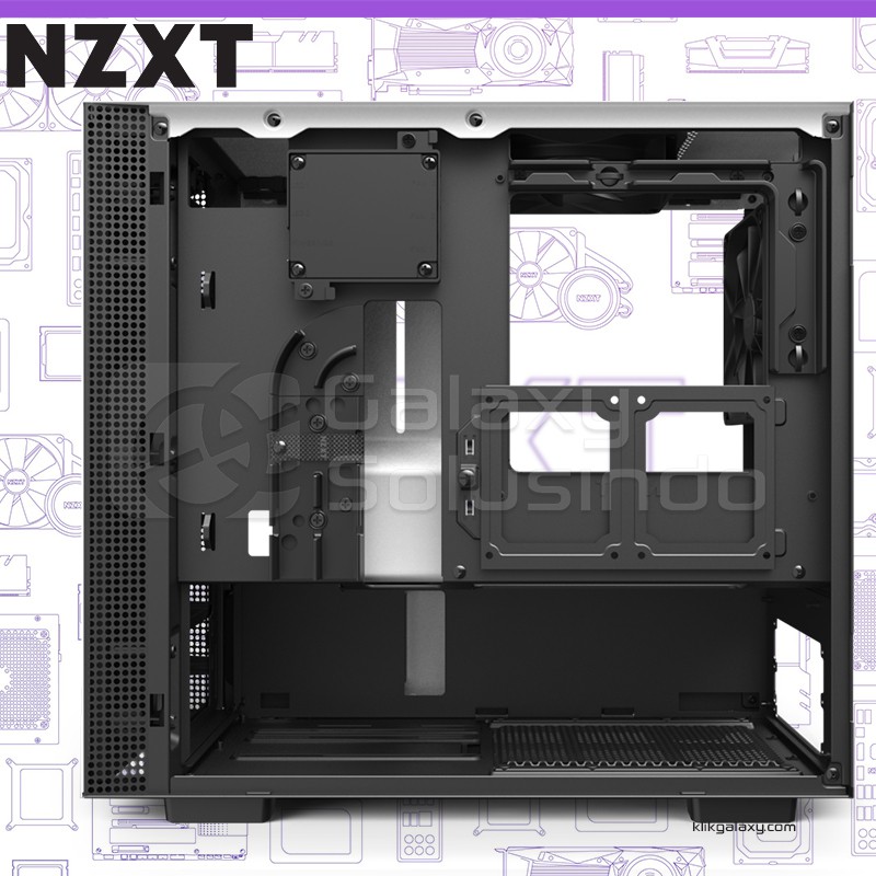 CASING NZXT H210i Matte White Tempered Glass Mini-ITX Gaming Case