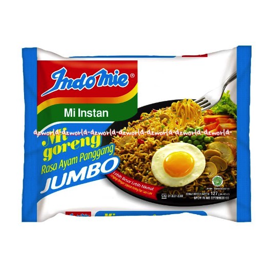 Indomie Mie Instan Mie Goreng Jumbo 127gr Rasa Ayam Panggang Jumbo Indomie Indo Mie Instants Miegor