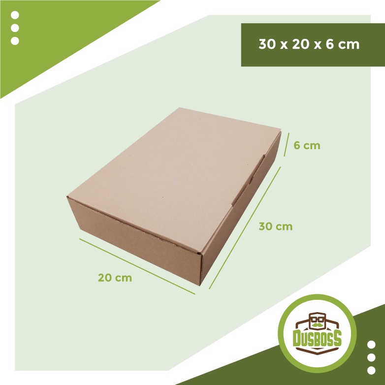

Kardus Uk. 30x20x6 cm.... Die Cut kotak Kue, snack -aksesoris-dll model box pizza