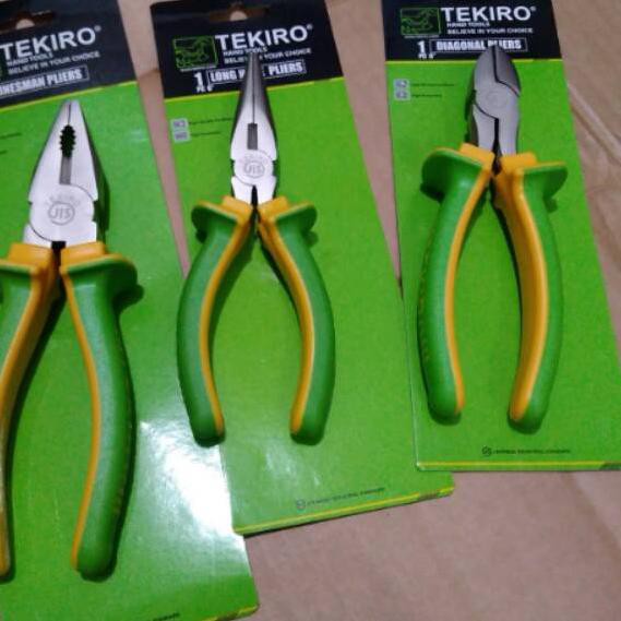 ➬ Tang Tekiro Set 3 pcs Tang Potong Tekiro Tang Kombinasi Tekiro Tang Lancip ←