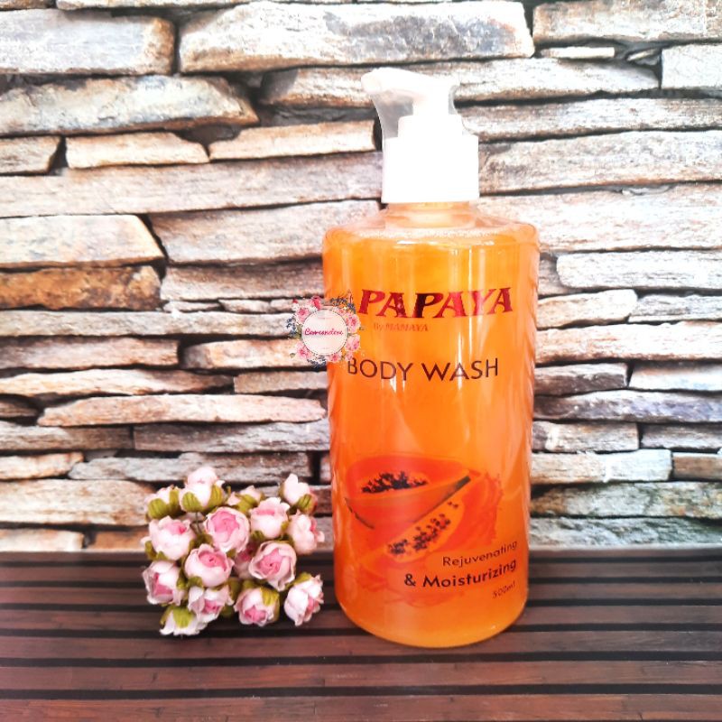 PAPAYA BY MAMAYA BODY WASH / BODY WASH PAPAYA / SABUN MANDI CAIR 500ML