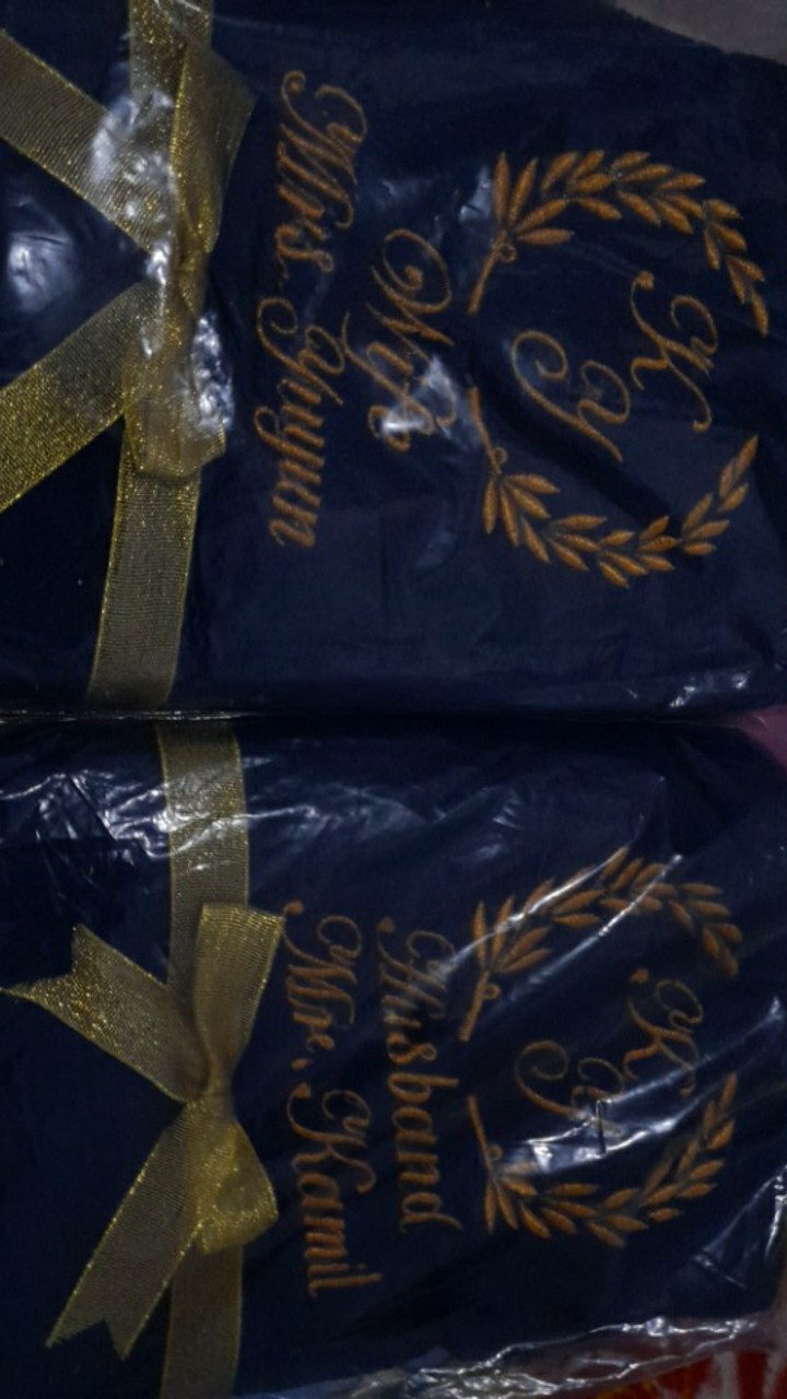 Handuk Terrypalmer Bordir Nama Per Pcs / 1 Handuk