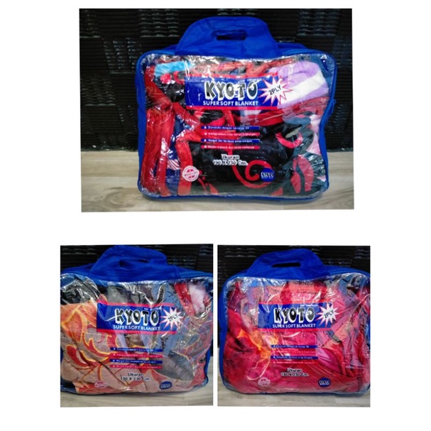 Selimut Kyoto Super Soft Blanket 2 lapis UK.190x230cm