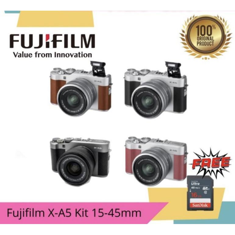 "KD" FujiFilm Xa5 15-45MM Kamera Mirrorless Fujifilm Xa 5