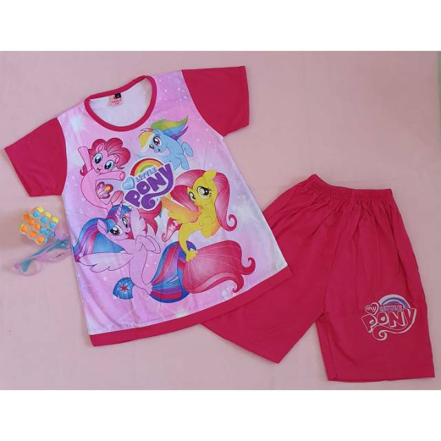 Setelan pendek little Pony