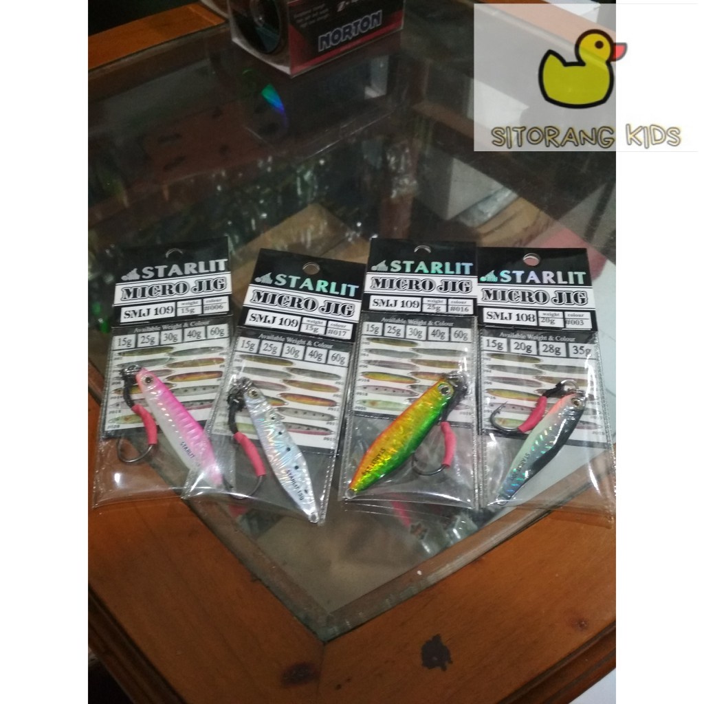 [Promo] Umpan Metal Jig Starlit Include Assist Kevlar Hook Dan Split Ring
