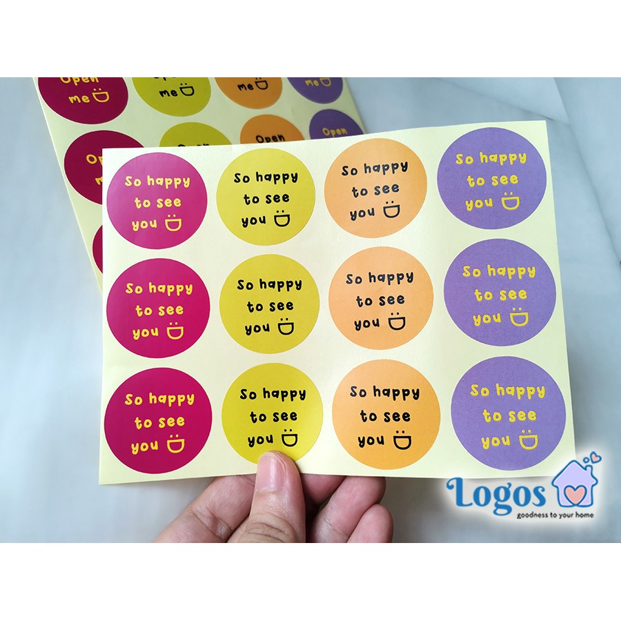 

Sticker Segel Stiker Bulat Seal Box Packaging Dus Label Kemasan Kotak